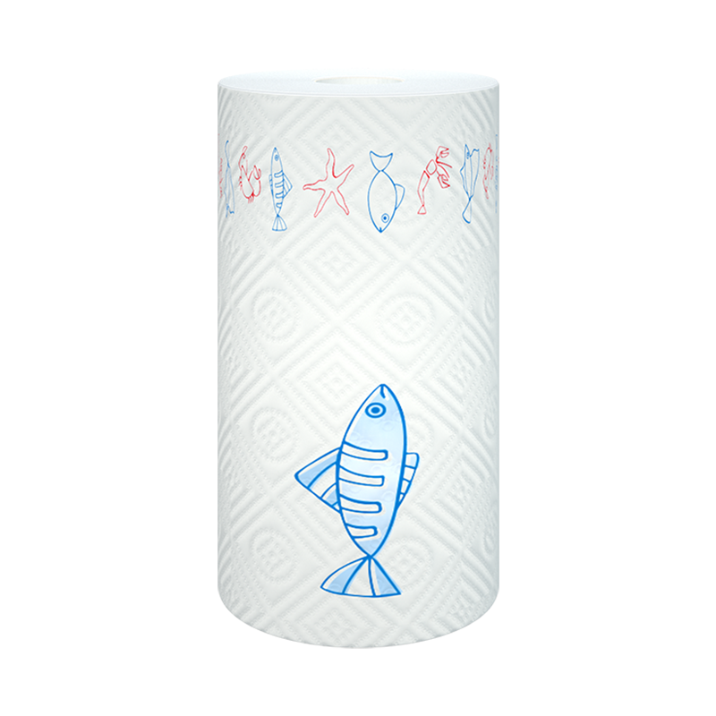 6 Kitchen Rolls, Cute Ocean Design